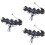3Pcs Black Adjustable Tassel Armlet Vintage Cuff Accessory Gift 5