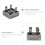 15Pièces Composant Électronique Redresseur Argent 4 Broches 50A 5