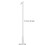 3Pcs Lightweight Aluminum Curtain Stick Silver Pull Rod for Drapery 11