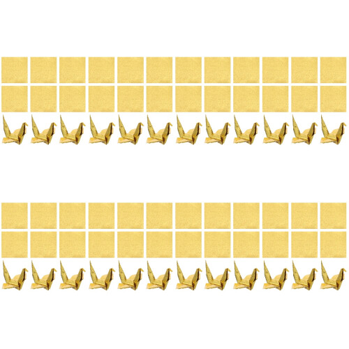 800Pcs Golden Paper Sheets Square Folding DIY Craft Handicraft Set 2
