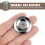 100Pcs Silver Stainless Steel Drum Cymbal Ring Percussion Accessories 7
