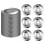 100Pcs Silver Stainless Steel Drum Cymbal Ring Percussion Accessories 9