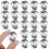 100Pcs Silver Stainless Steel Drum Cymbal Ring Percussion Accessories 10