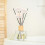 40Pcs Khaki Aromatherapy Diffuser Sticks Flower Design Home Fragrance 5
