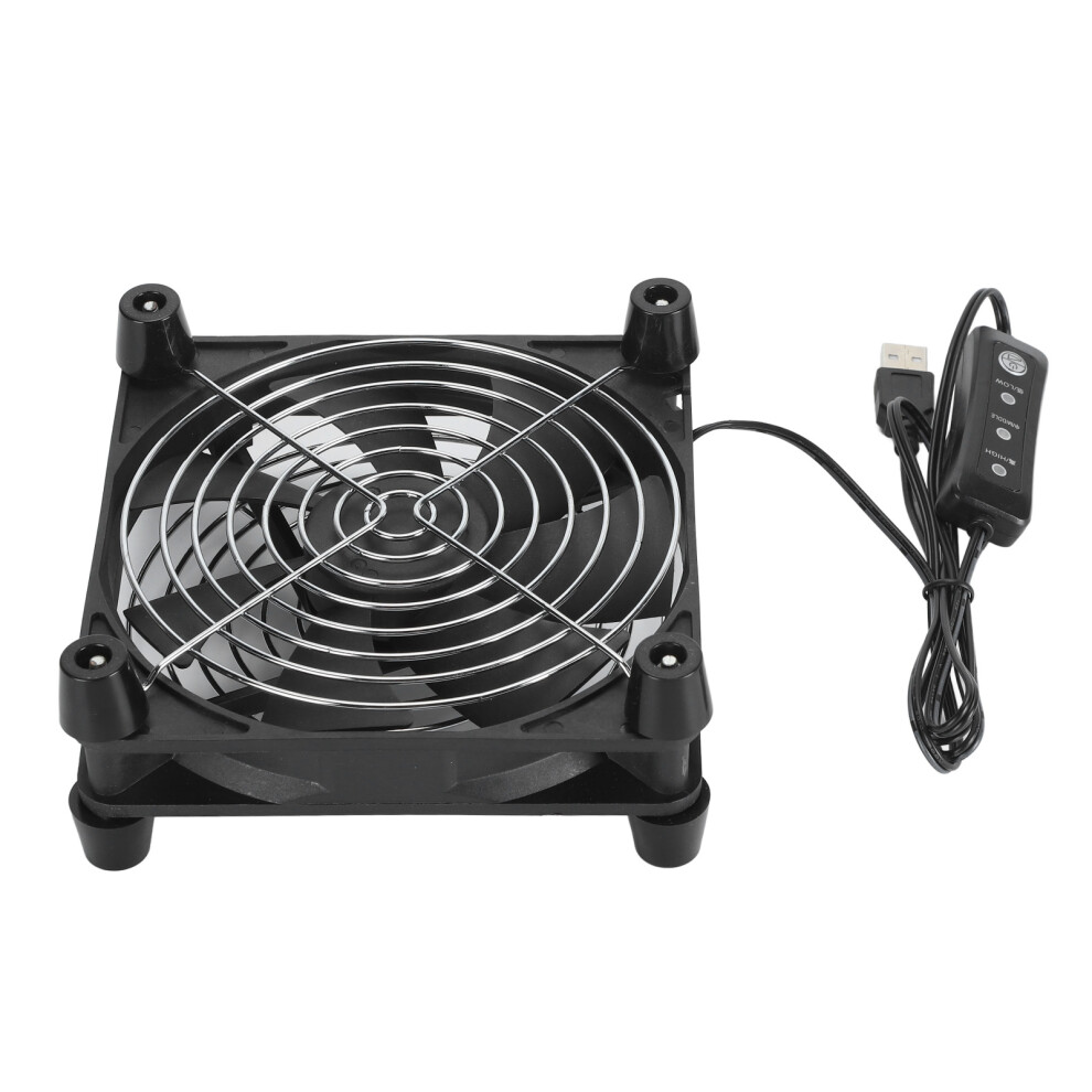 140Mm Usb Computer Fan 3 Speed Portable Cooling Fan For Cases Tv Router Dvr 8441386958547