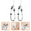 8Pcs Acrylic Beaded Phone Chain Heart Charm Wrist Strap 11