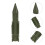 40Pcs Kids Green Plastic Toy Rockets Realistic Space Shuttle Models 9