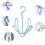 12Pcs Assorted Color Plastic Shoes Hangers Drying Rack Hook Organizer 7