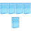 5Pcs Portable Plastic Box Ergonomic Flip Type Storage Case 6