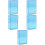 5Pcs Portable Plastic Box Ergonomic Flip Type Storage Case 9