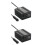 2Pièces Inverseur Auto USB Double 150W Refroidissement Compact Noir 5