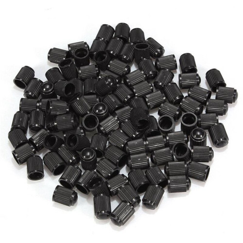 400 Pezzi Tappi Coprivalvola In Plastica Tappi Coprivalvola per Auto Nero 1