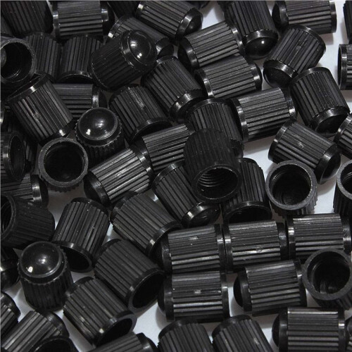 400 Pezzi Tappi Coprivalvola In Plastica Tappi Coprivalvola per Auto Nero 2
