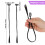 20Pièces Longue Queue Tressée Synthétique Noire Extension Décor 2