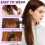 20Pièces Longue Queue Tressée Synthétique Noire Extension Décor 4
