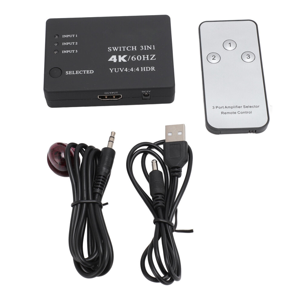 3 In 1 Out 4K 60Hz Hd Multimedia Interface Switch 2.0 4931386958882