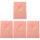 4Pcs Student Planner Notepad 2024 Pink Portable Daily Time Management 4