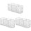 3Pcs Clear Multifunctional Makeup Brush Holder and Pen Storage Box 4