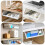 2Pcs White Wall-Mounted Plastic Storage Shelf for Kitchen and Bathroom 8