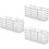 3Pcs Clear Multifunctional Makeup Brush Holder and Pen Storage Box 7
