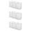 3Pcs Clear Multifunctional Makeup Brush Holder and Pen Storage Box 9