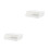 2Pcs White Wall-Mounted Plastic Storage Shelf for Kitchen and Bathroom 11