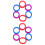 12Pcs Hair Shears Finger Protector Rings Silicone Non-Slip Assorted 3
