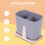 5Pcs Multi-Grid Plastic Chopsticks Holder Detachable Utensil Organizer 7