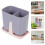 5Pcs Multi-Grid Plastic Chopsticks Holder Detachable Utensil Organizer 9