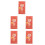 5Pcs Red Lightweight Money Envelopes Secure Closure Wedding Gift 10