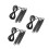 3Sets Wear-Resistant Skipping Rope Black Metal Plastic for Training 10