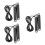 3Sets Wear-Resistant Skipping Rope Black Metal Plastic for Training 11