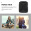 3Pcs Practical Music Sheet Storage Bag with Durable Material Black 5