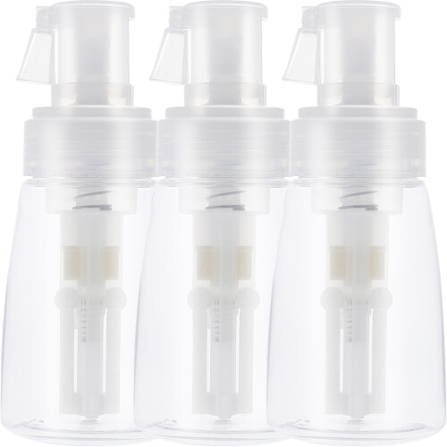 9Pcs Transparent Powder Spray Bottles Refillable for Barber Home Use 1
