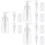 9Pcs Transparent Powder Spray Bottles Refillable for Barber Home Use 7