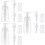9Pcs Transparent Powder Spray Bottles Refillable for Barber Home Use 8