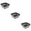 3Pcs Foldable Plastic Washbasin Grey with Non-Slip Base for Travel 9