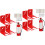2Ensembles Support Mural Extincteur Fer Rouge Kit Fixation 4
