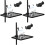 3Pcs ABS Microphone Stand Shelf Clamp-on Mic Holder for Live Broadcast 4