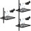 3Pcs ABS Microphone Stand Shelf Clamp-on Mic Holder for Live Broadcast 7