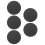 5Pcs Felt Vinyl Player Mat Black Record Protective Pad for Turntable 6