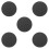 5Pcs Felt Vinyl Player Mat Black Record Protective Pad for Turntable 7