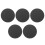 5Pcs Felt Vinyl Player Mat Black Record Protective Pad for Turntable 9