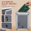 3Pcs Grey Wall Mounted Aluminium Alloy Mailbox Lock 7