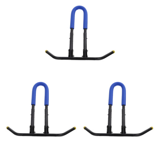 3Pcs Blue Foldable Bike Stand Floor Adjustable Kickstand for Bikes 1