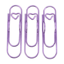 Stainless Steel Pen Clips 30 Pack Purple for Notebooks and Paperclips Bookmarks