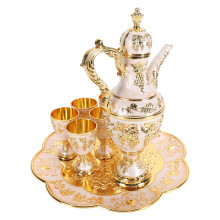 Vintage Turkish Coffee Pot Set 6 Cups