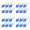 24Pcs Dark Blue Plastic Car Windshield Washer Cap Durable Replacement 4