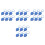 24Pcs Dark Blue Plastic Car Windshield Washer Cap Durable Replacement 7