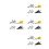 16Pcs Back Pull Alloy Inertial Fighter Plane Models for Children Play 4